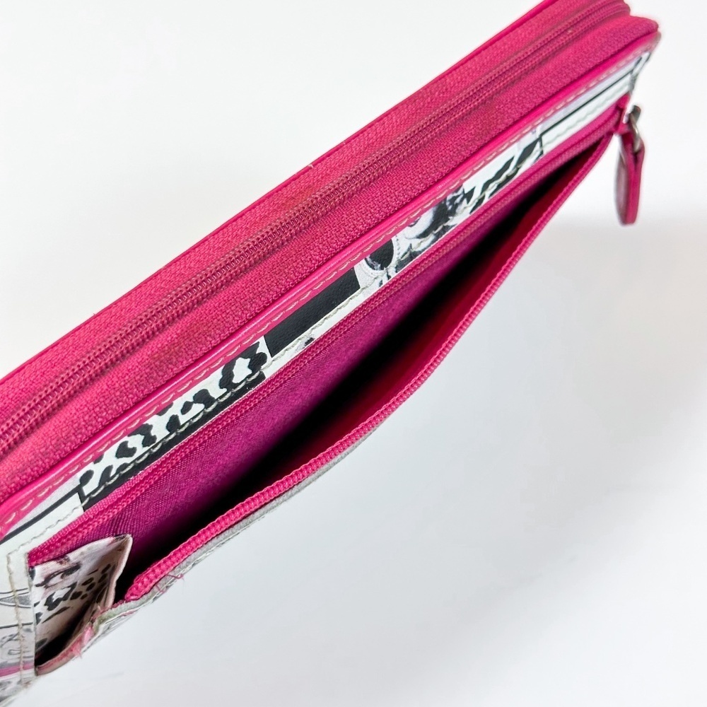 Fossil Liza Pop Art Zip Around Wallet Pink - Picture 9 of 12